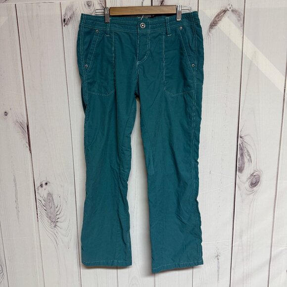 KÜHL Women’s Hiking Pants 10 Short Teal Green Stretch EUC - Picture 1 of 11